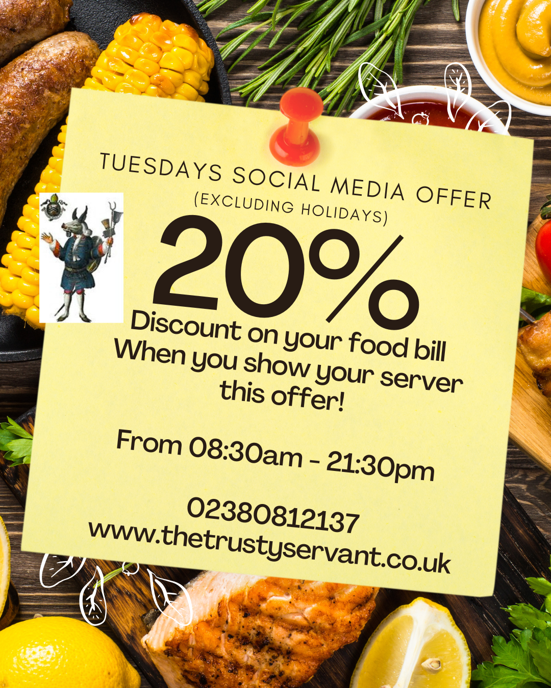The Trusty Servant 20% Tuesdays Offer